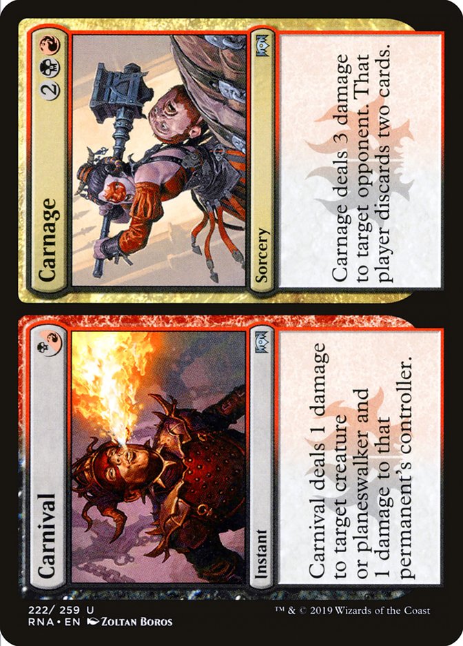 Carnival // Carnage [Ravnica Allegiance] | I Want That Stuff Brandon