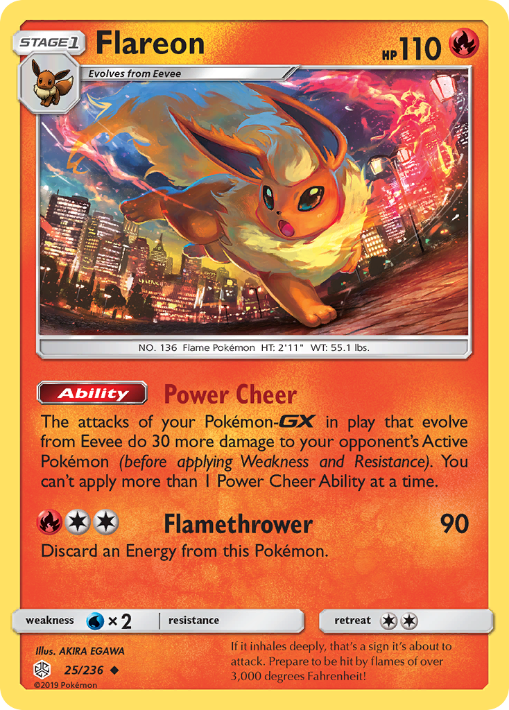 Flareon (25/236) [Sun & Moon: Cosmic Eclipse] | I Want That Stuff Brandon