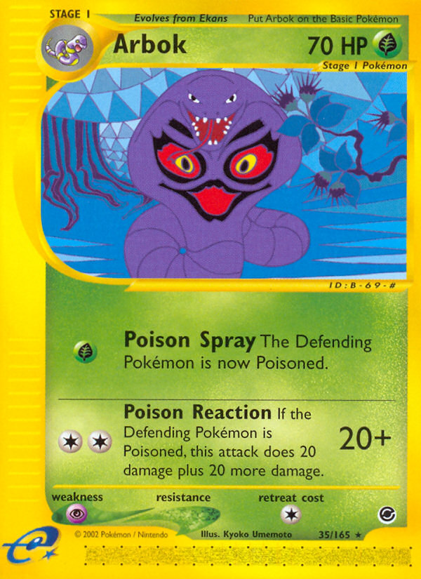 Arbok (35/165) [Expedition: Base Set] | I Want That Stuff Brandon