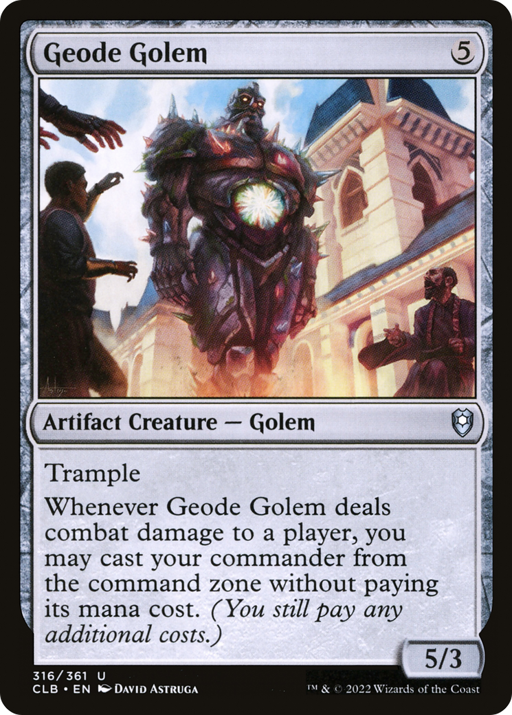Geode Golem [Commander Legends: Battle for Baldur's Gate] | I Want That Stuff Brandon
