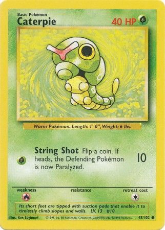 Caterpie (45/102) [Base Set Unlimited] | I Want That Stuff Brandon