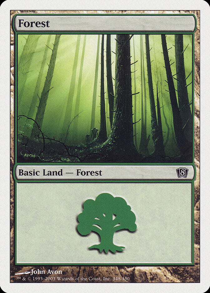 Forest (348) [Eighth Edition] | I Want That Stuff Brandon