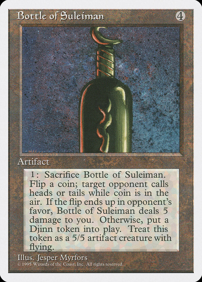 Bottle of Suleiman [Fourth Edition] | I Want That Stuff Brandon