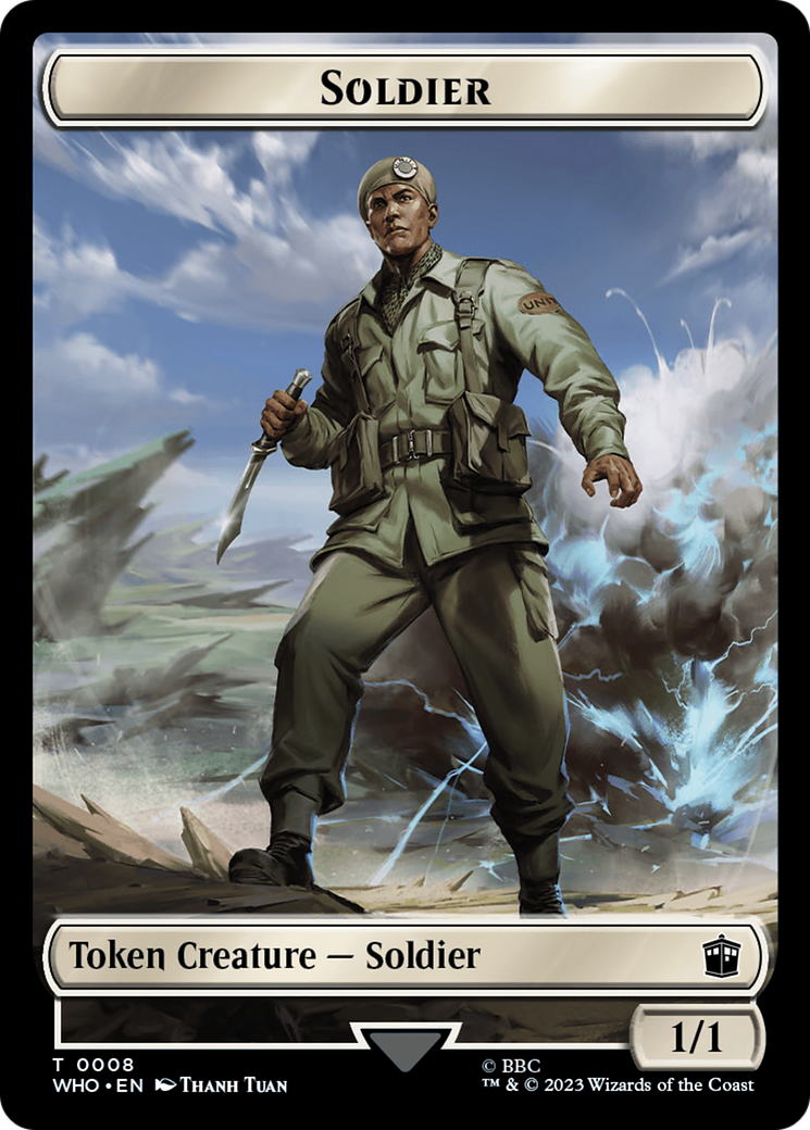 Soldier // Mutant Double-Sided Token [Doctor Who Tokens] | I Want That Stuff Brandon