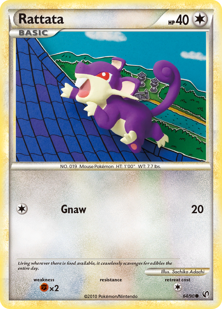 Rattata (64/90) [HeartGold & SoulSilver: Undaunted] | I Want That Stuff Brandon