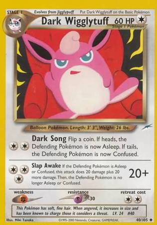 Dark Wigglytuff (40/105) [Neo Destiny Unlimited] | I Want That Stuff Brandon