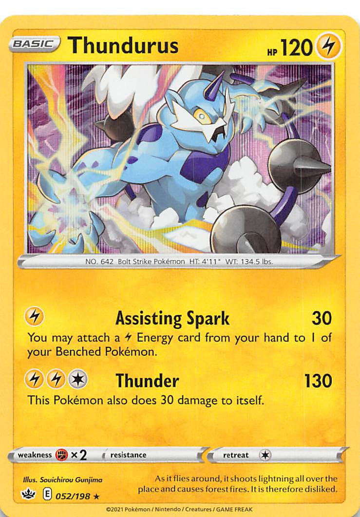 Thundurus (052/198) [Sword & Shield: Chilling Reign] | I Want That Stuff Brandon