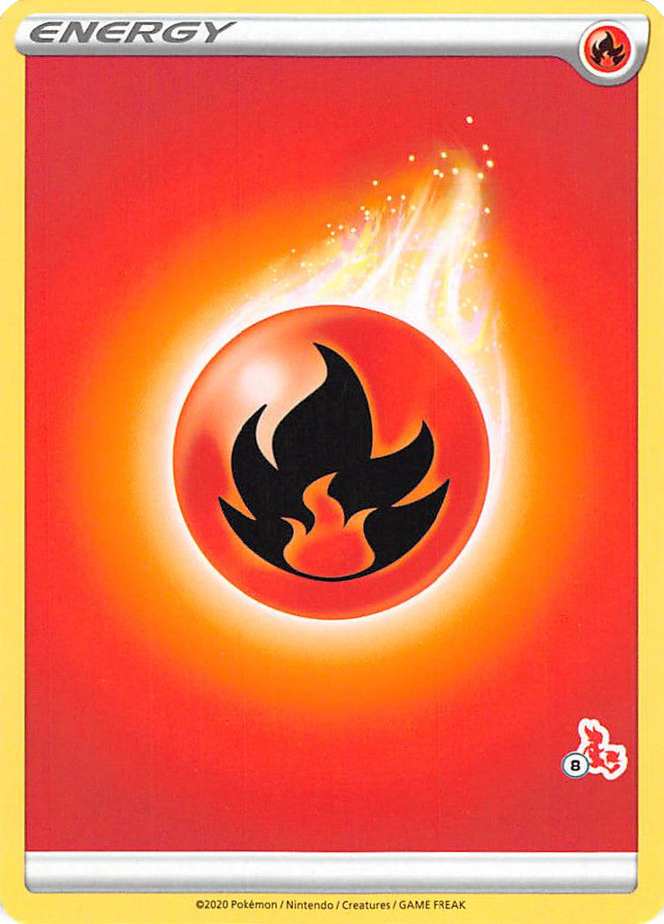 Fire Energy (Cinderace Stamp #8) [Battle Academy 2022] | I Want That Stuff Brandon