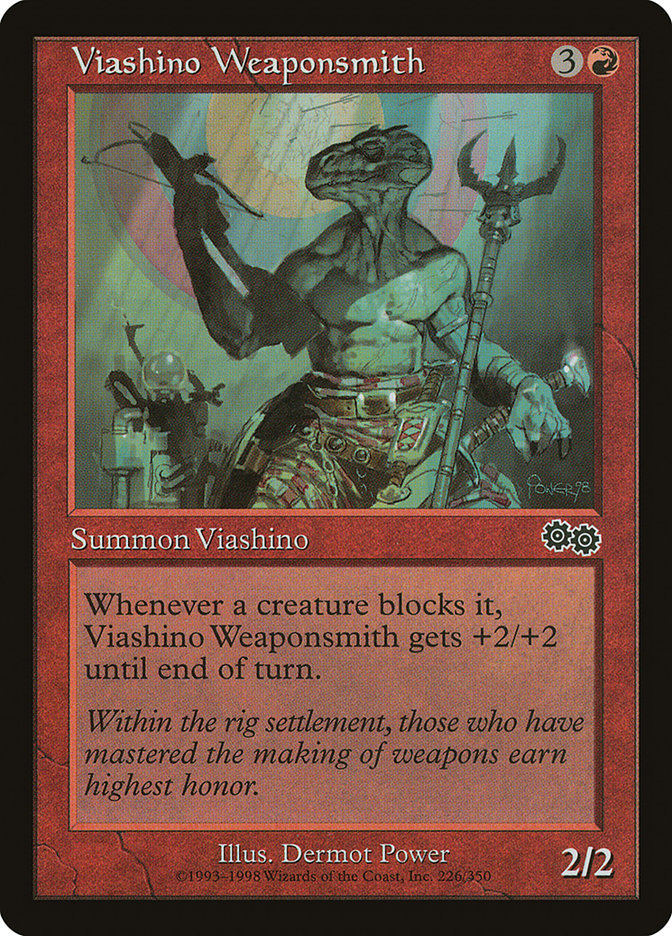 Viashino Weaponsmith [Urza's Saga] | I Want That Stuff Brandon
