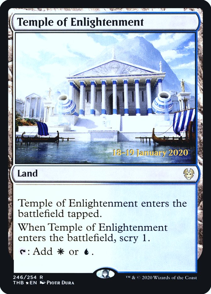 Temple of Enlightenment [Theros Beyond Death Prerelease Promos] | I Want That Stuff Brandon