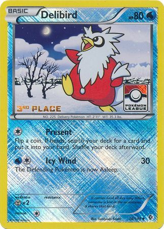 Delibird (38/149) (League Promo 3rd Place) [Black & White: Boundaries Crossed] | I Want That Stuff Brandon