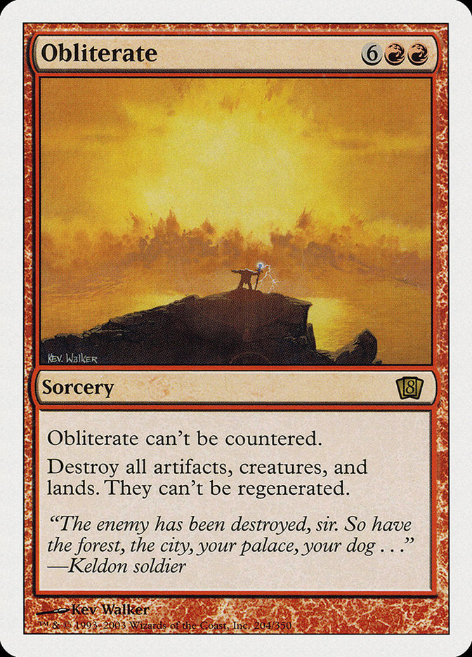 Obliterate (Oversized) [Eighth Edition] | I Want That Stuff Brandon