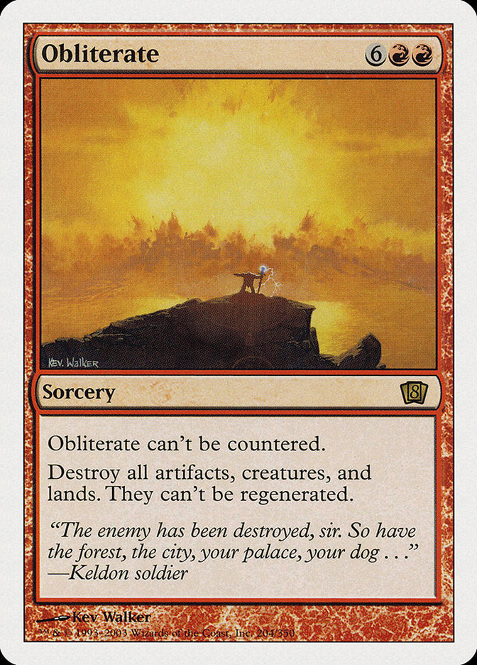 Obliterate [Eighth Edition] | I Want That Stuff Brandon