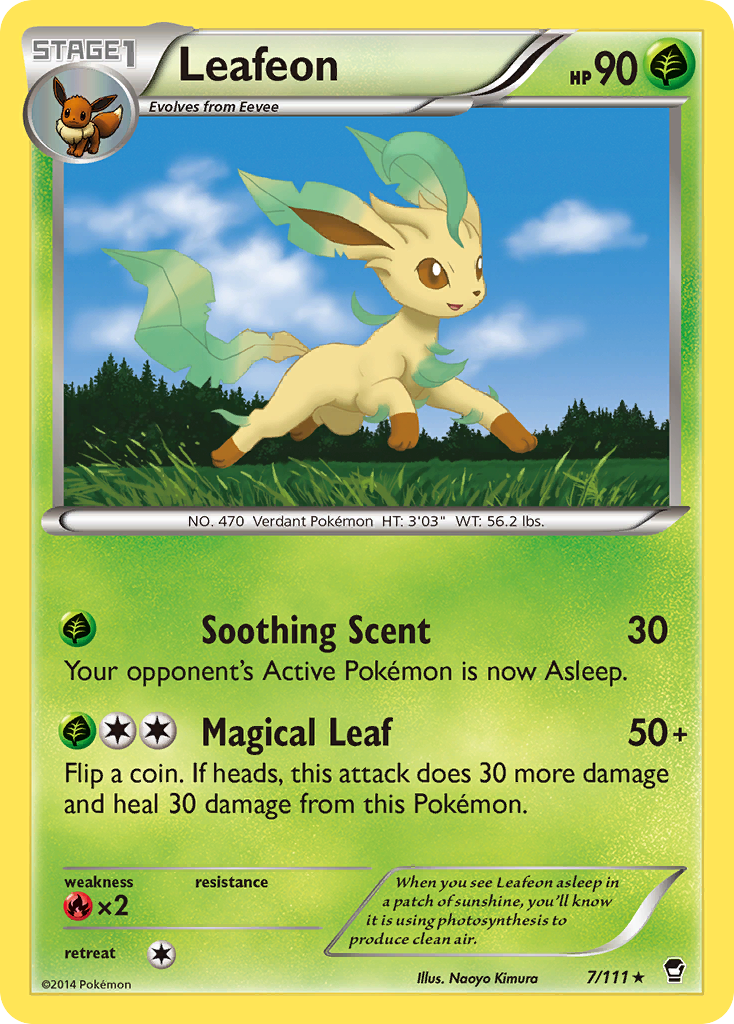 Leafeon (7/111) [XY: Furious Fists] | I Want That Stuff Brandon