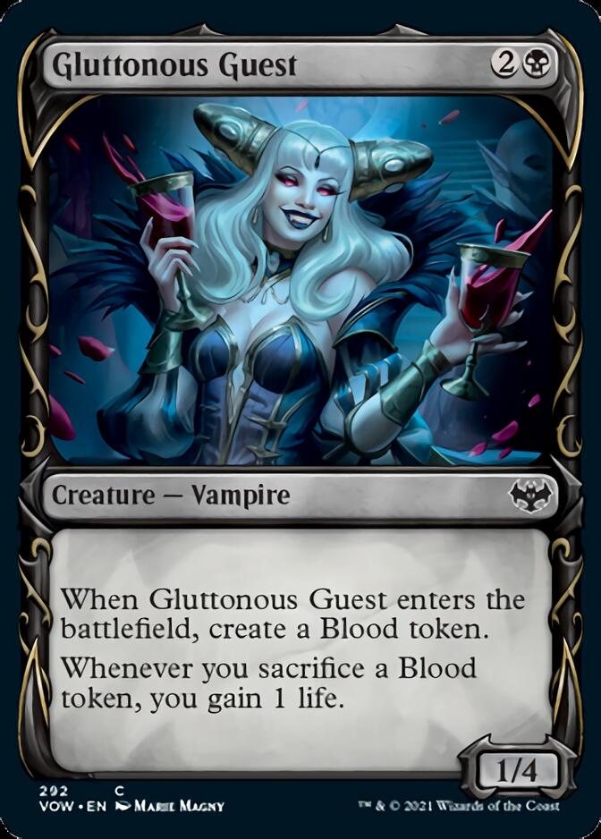 Gluttonous Guest (Showcase Fang Frame) [Innistrad: Crimson Vow] | I Want That Stuff Brandon