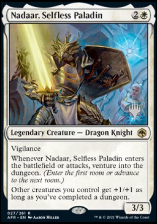 Nadaar, Selfless Paladin (Promo Pack) [Dungeons & Dragons: Adventures in the Forgotten Realms Promos] | I Want That Stuff Brandon