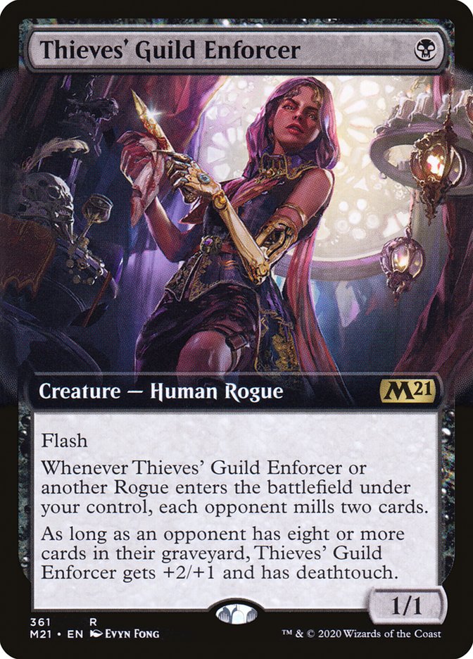 Thieves' Guild Enforcer (Extended Art) [Core Set 2021] | I Want That Stuff Brandon