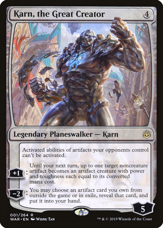 Karn, the Great Creator [War of the Spark] | I Want That Stuff Brandon