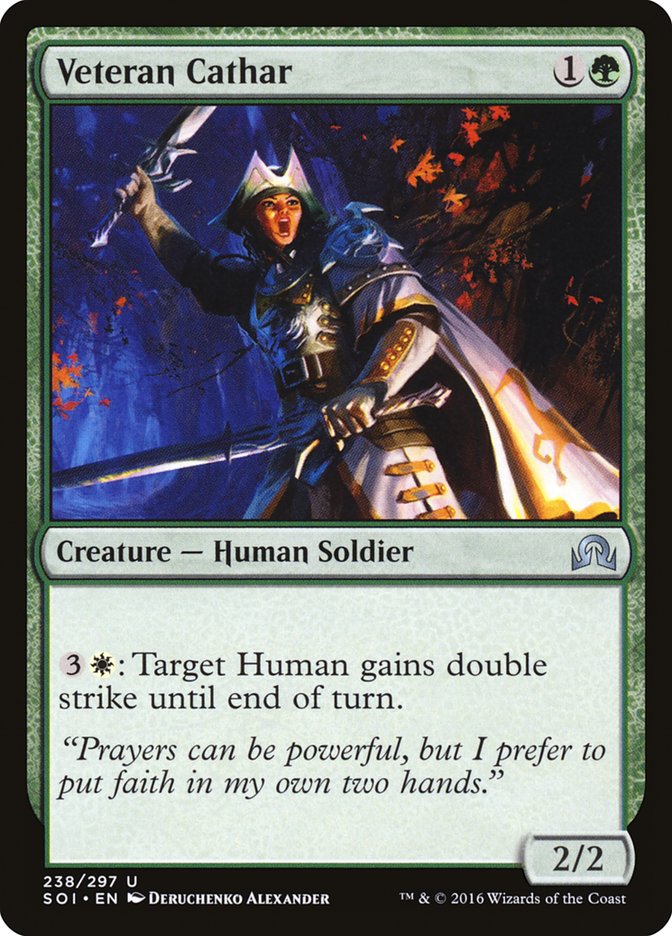 Veteran Cathar [Shadows over Innistrad] | I Want That Stuff Brandon