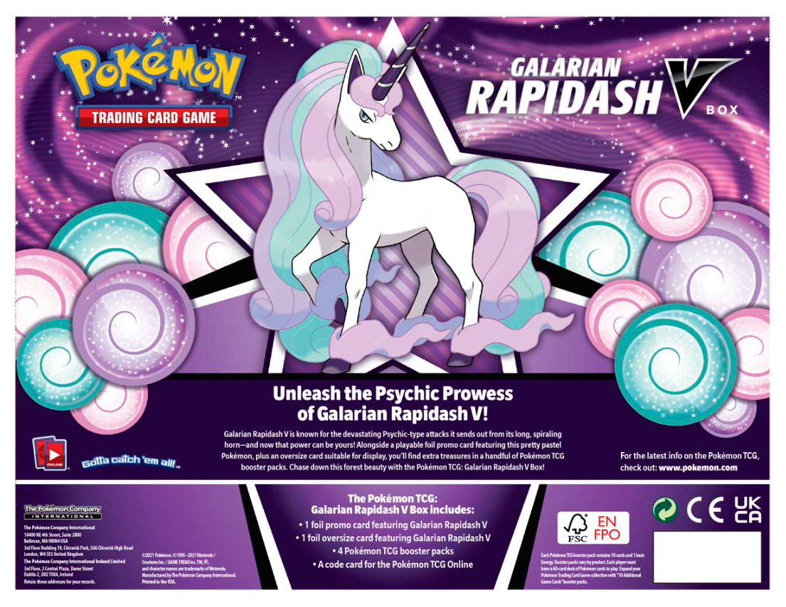Sword & Shield: Battle Styles - Galarian Rapidash V Box | I Want That Stuff Brandon