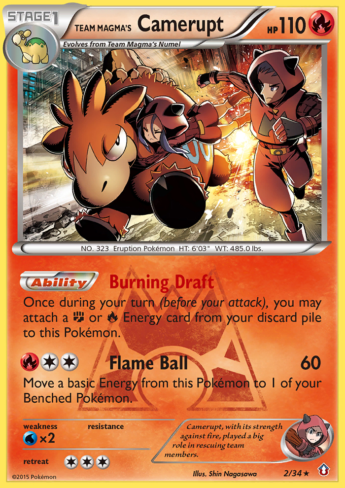 Team Magma's Camerupt (2/34) [XY: Double Crisis] | I Want That Stuff Brandon