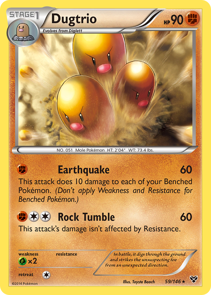 Dugtrio (59/146) [XY: Base Set] | I Want That Stuff Brandon