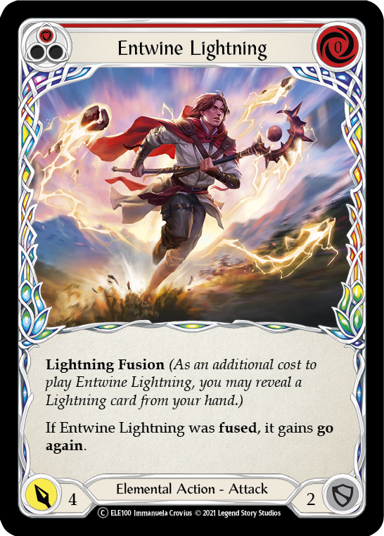 Entwine Lightning (Red) [U-ELE100] Unlimited Rainbow Foil | I Want That Stuff Brandon