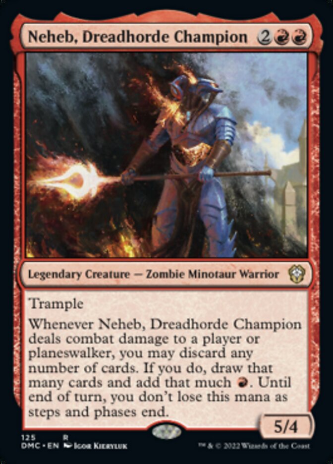 Neheb, Dreadhorde Champion [Dominaria United Commander] | I Want That Stuff Brandon