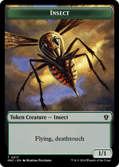 Clue // Insect (0017) Double-Sided Token [Murders at Karlov Manor Commander Tokens] | I Want That Stuff Brandon