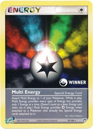 Multi Energy (93/100) (Winner League Promo) [EX: Sandstorm] | I Want That Stuff Brandon