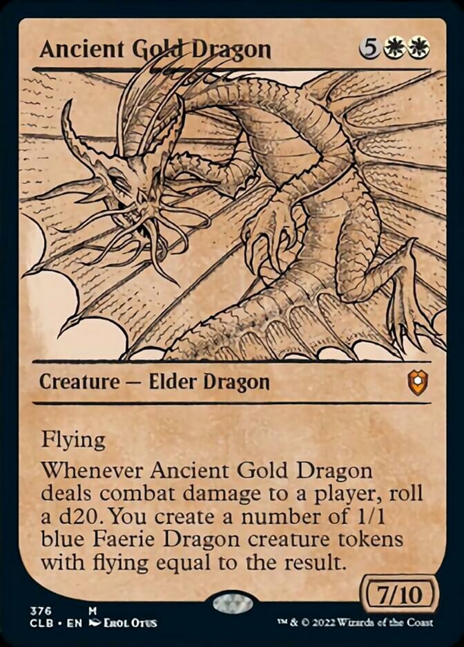 Ancient Gold Dragon (Showcase) [Commander Legends: Battle for Baldur's Gate] | I Want That Stuff Brandon