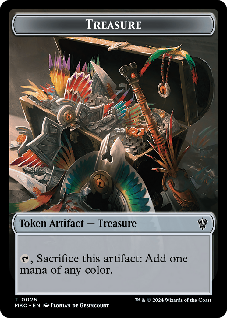 Thopter // Treasure Double-Sided Token [Murders at Karlov Manor Commander Tokens] | I Want That Stuff Brandon