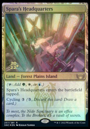 Spara's Headquarters [Streets of New Capenna Prerelease Promos] | I Want That Stuff Brandon