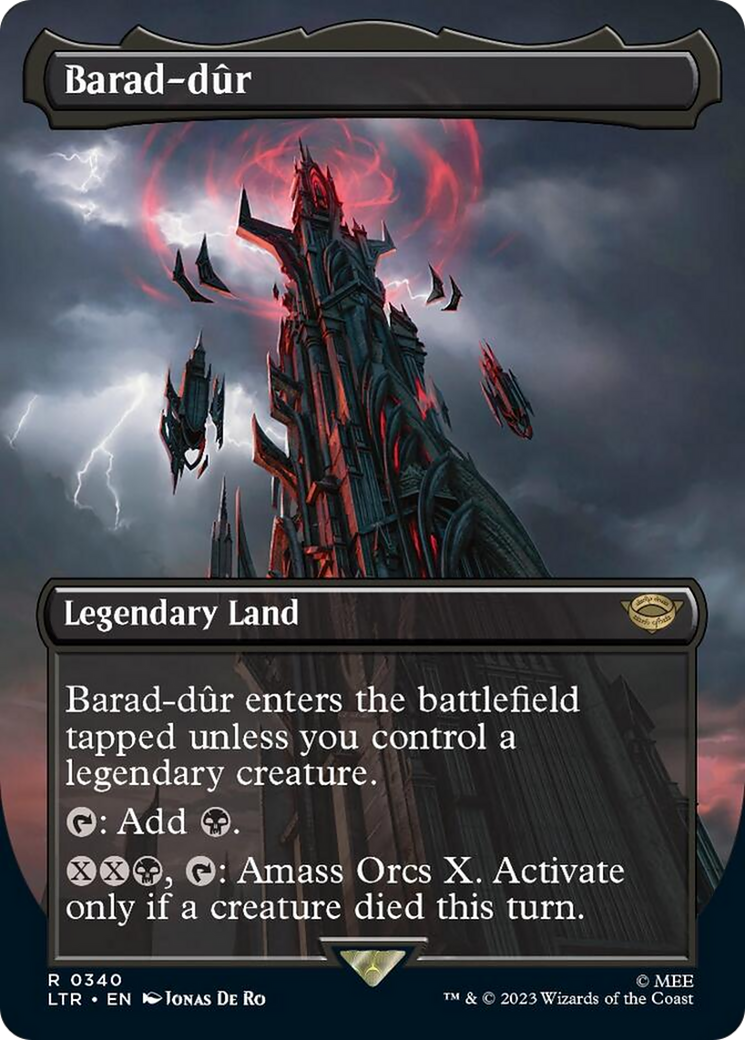 Barad-dur (Borderless Alternate Art) (340) [The Lord of the Rings: Tales of Middle-Earth] | I Want That Stuff Brandon