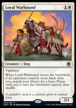 Loyal Warhound (Promo Pack) [Dungeons & Dragons: Adventures in the Forgotten Realms Promos] | I Want That Stuff Brandon