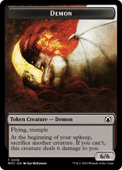 Angel (3) // Demon Double-Sided Token [March of the Machine Commander Tokens] | I Want That Stuff Brandon