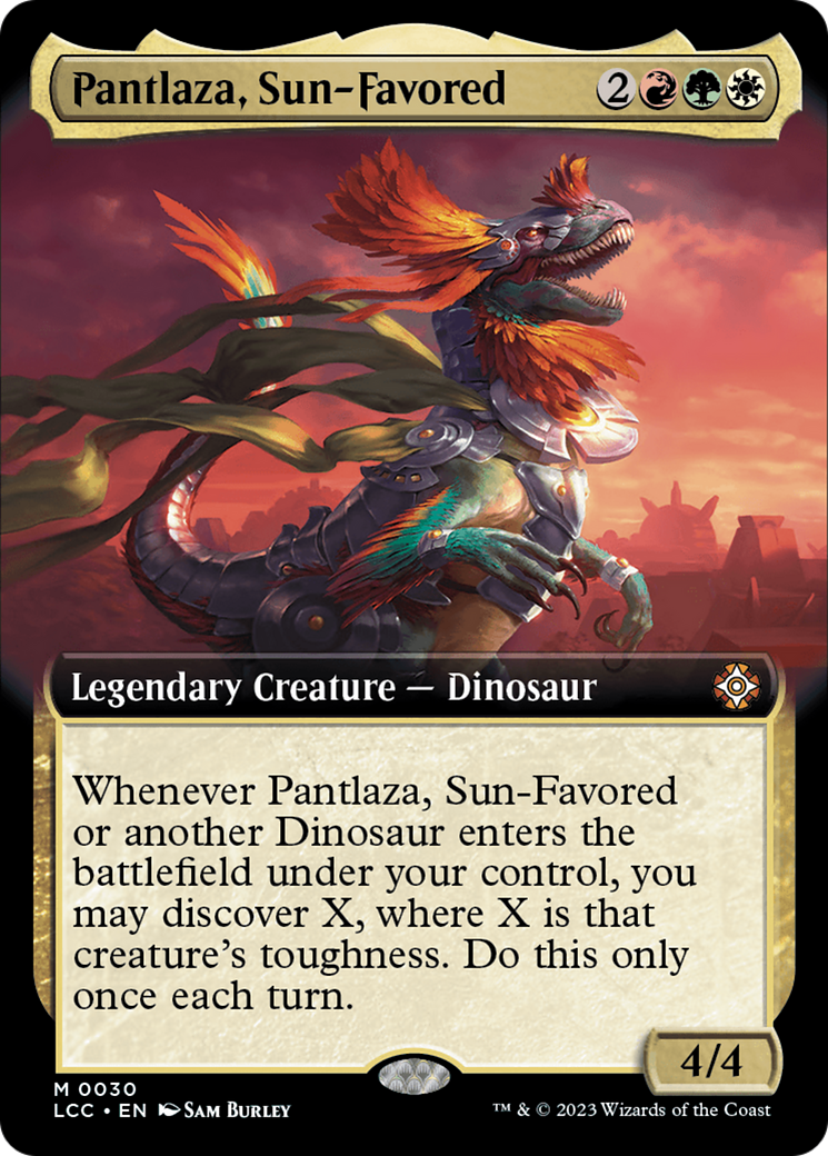 Pantlaza, Sun-Favored (Extended Art) [The Lost Caverns of Ixalan Commander] | I Want That Stuff Brandon