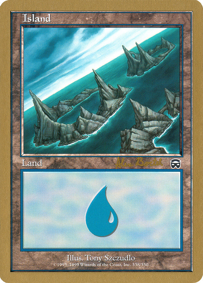 Island (ab338a) (Alex Borteh) [World Championship Decks 2001] | I Want That Stuff Brandon