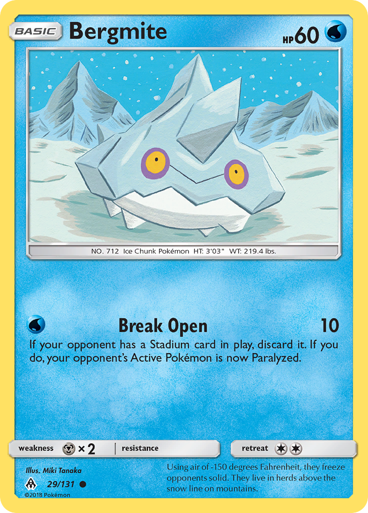 Bergmite (29/131) [Sun & Moon: Forbidden Light] | I Want That Stuff Brandon