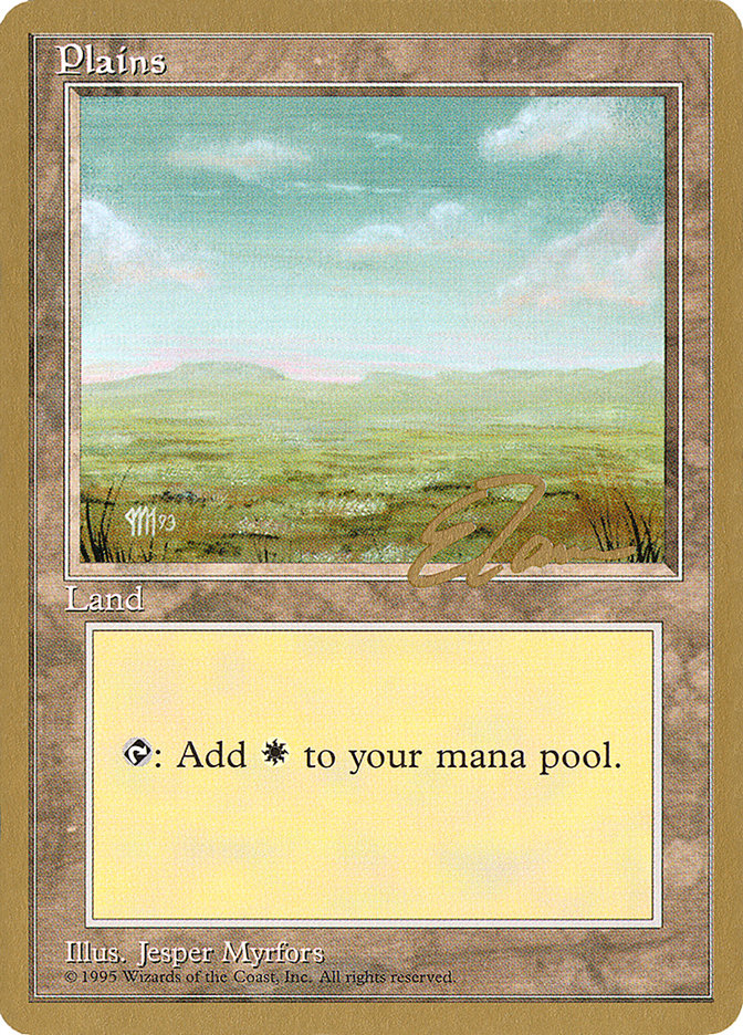 Plains (et364) (Eric Tam) [Pro Tour Collector Set] | I Want That Stuff Brandon