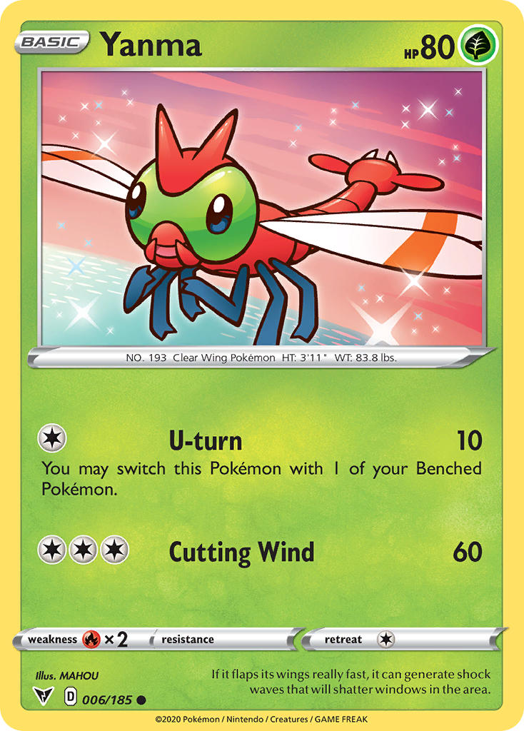 Yanma (006/185) [Sword & Shield: Vivid Voltage] | I Want That Stuff Brandon