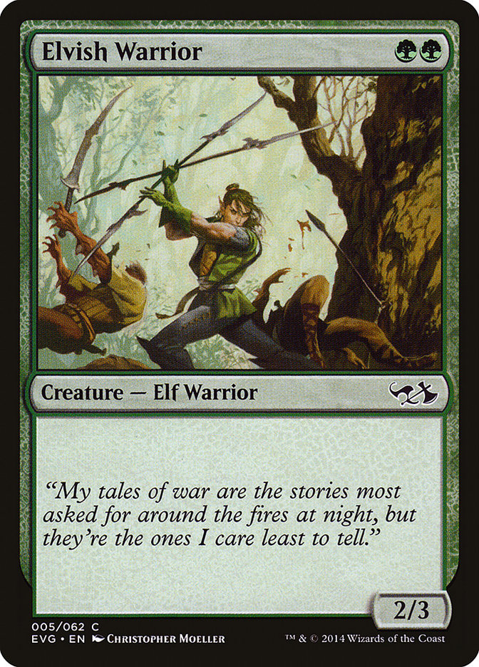 Elvish Warrior (Elves vs. Goblins) [Duel Decks Anthology] | I Want That Stuff Brandon