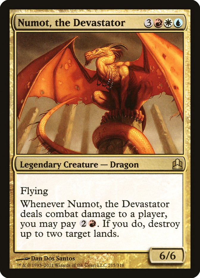 Numot, the Devastator [Commander 2011] | I Want That Stuff Brandon