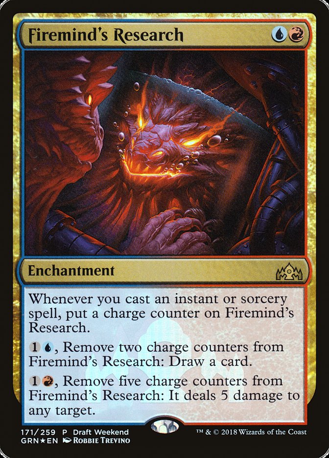 Firemind's Research (Draft Weekend) [Guilds of Ravnica Promos] | I Want That Stuff Brandon