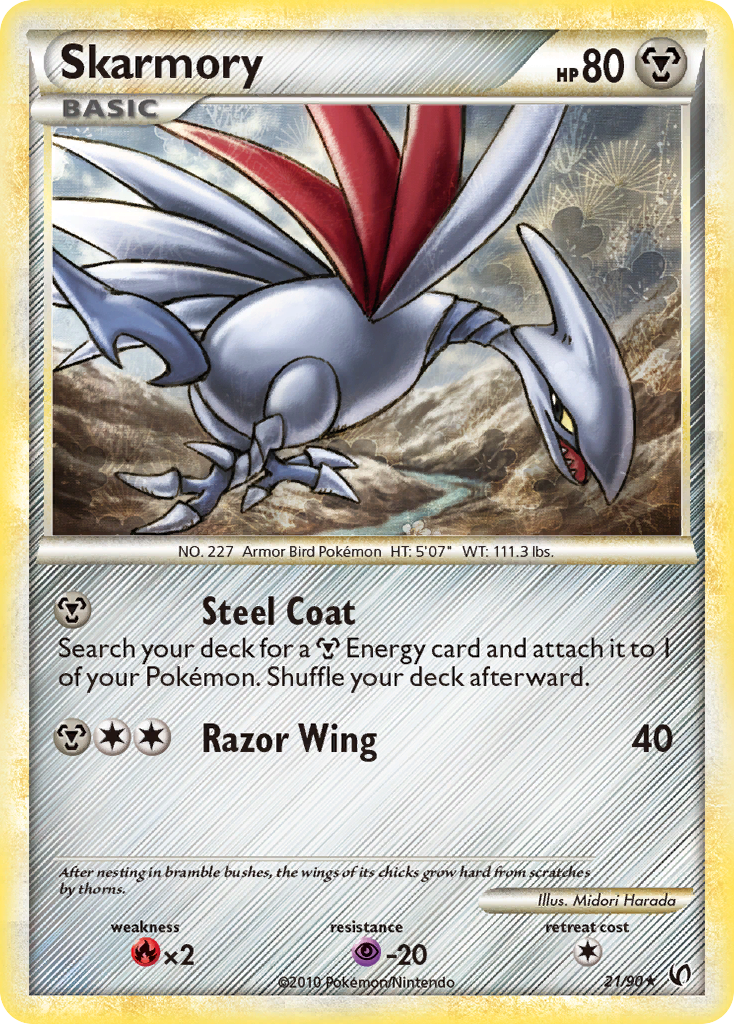 Skarmory (21/90) [HeartGold & SoulSilver: Undaunted] | I Want That Stuff Brandon