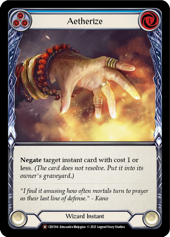 Aetherize (Rainbow Foil) [CRU164-RF] Unlimited Rainbow Foil | I Want That Stuff Brandon