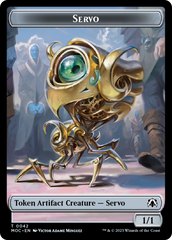 Feather // Servo Double-Sided Token [March of the Machine Commander Tokens] | I Want That Stuff Brandon