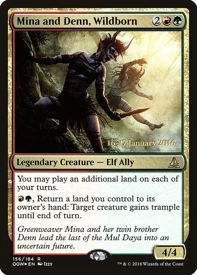 Mina and Denn, Wildborn [Oath of the Gatewatch Prerelease Promos] | I Want That Stuff Brandon