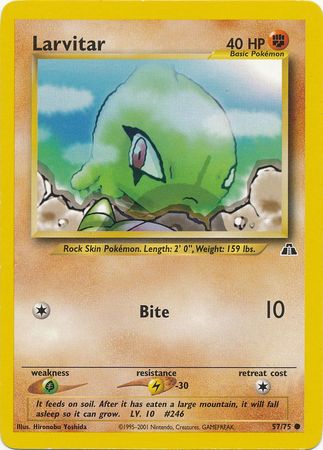 Larvitar (57/75) [Neo Discovery Unlimited] | I Want That Stuff Brandon