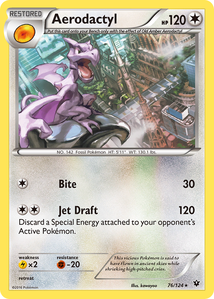 Aerodactyl (76/124) [XY: Fates Collide] | I Want That Stuff Brandon